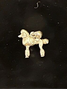 Gold Poodle Charm Pendant